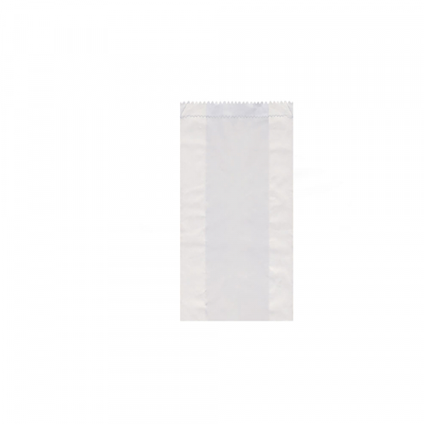 Papierfaltenbeutel Bäckerfaltenbeutel weiß 13+7x28 cm (1000 Stk.)